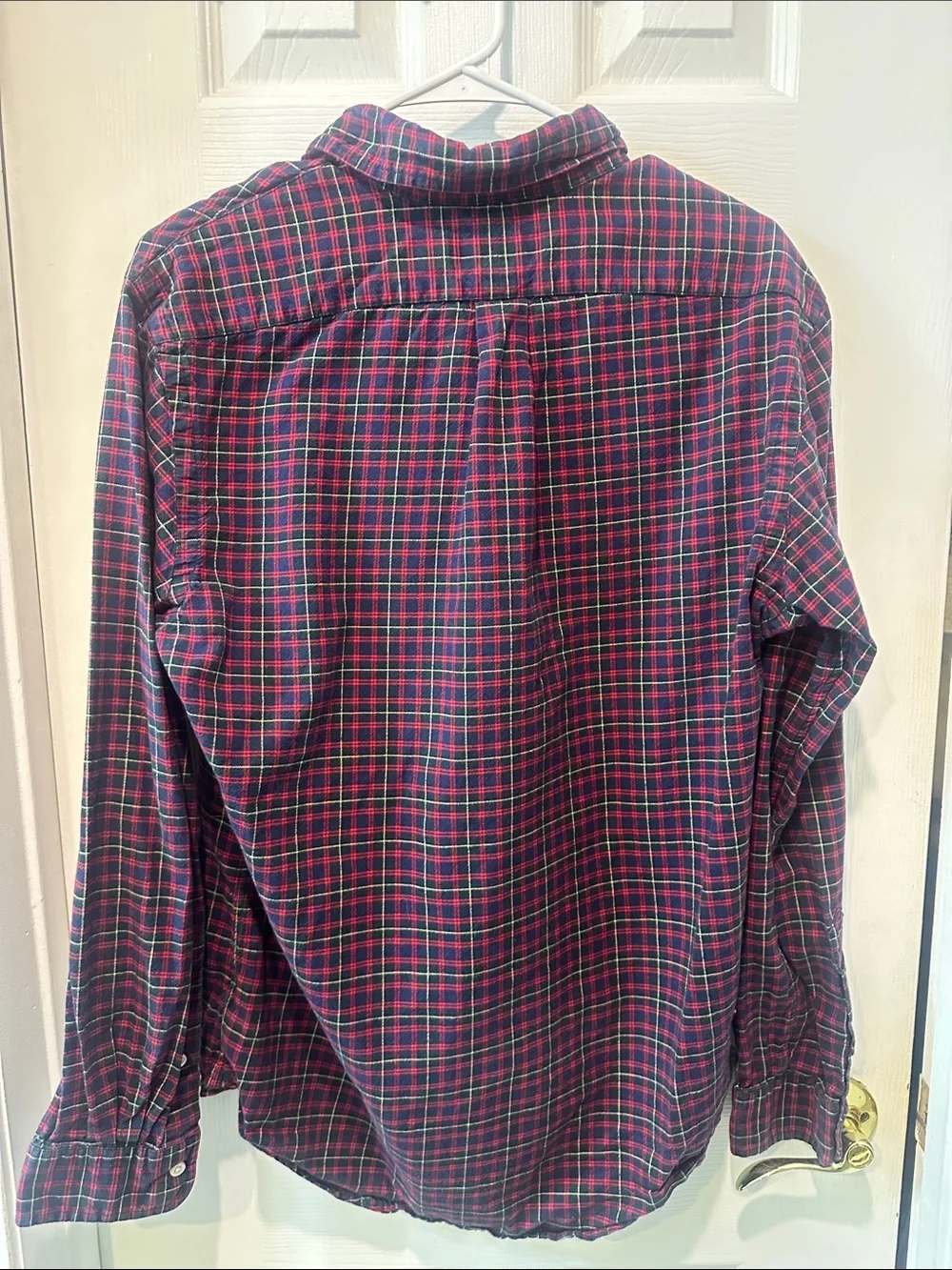 Polo by Ralph Lauren Navy and Red Plaid Button-Down Shirt